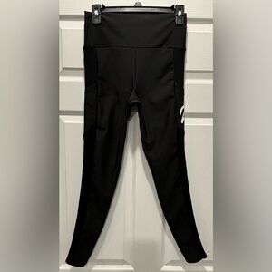 Peloton Logo Women’s Move Mission High Waist‎ Black Legging Sz L Outdoor Workout